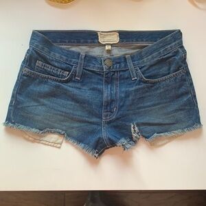 Current/Elliott distressed denim cutoff shorts